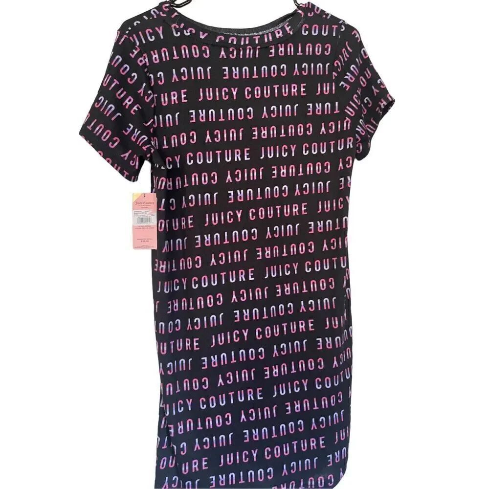 New JC Juicy Couture Women's Pullover Short Sleeve Stripes Slip Sleepwear Size S